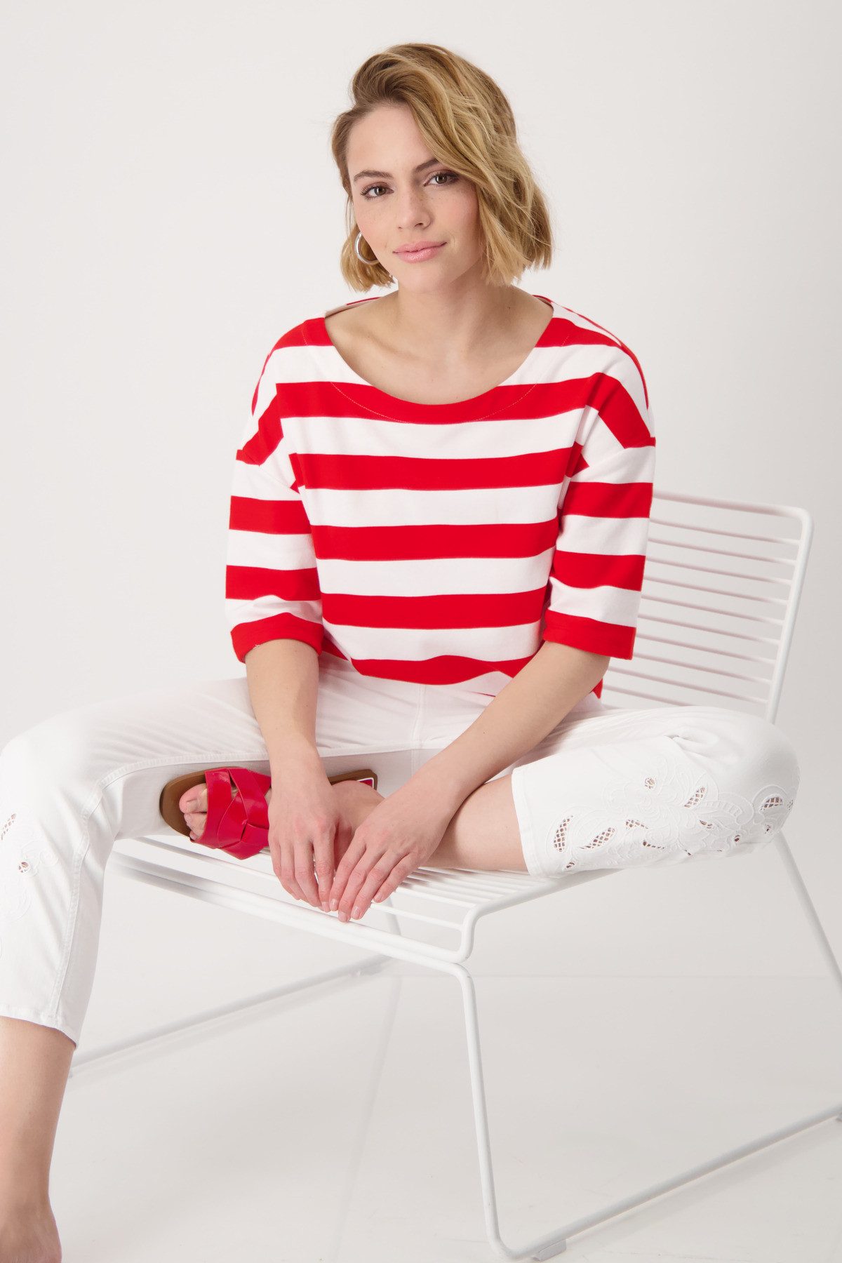 Monari Sweatshirt mit Streifen günstig online kaufen