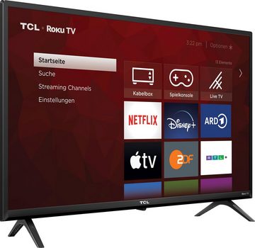 TCL 32RS530X1 LCD-LED Fernseher (80 cm/32 Zoll, HD, Smart-TV, Roku TV, Smart HDR, HDR10, Chromecast)