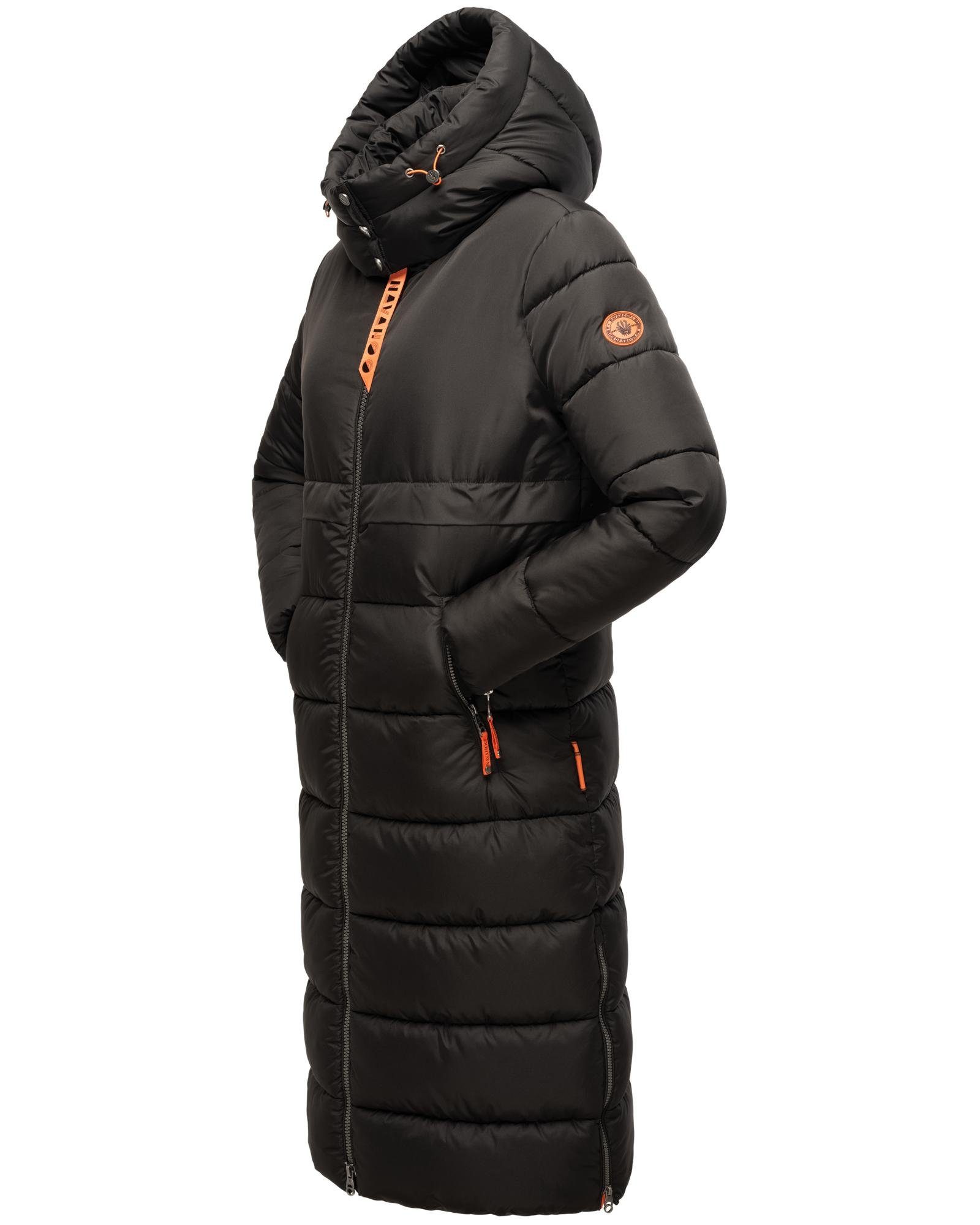 Navahoo Steppmantel Kristallblume modischer, gesteppter Damen Wintermantel