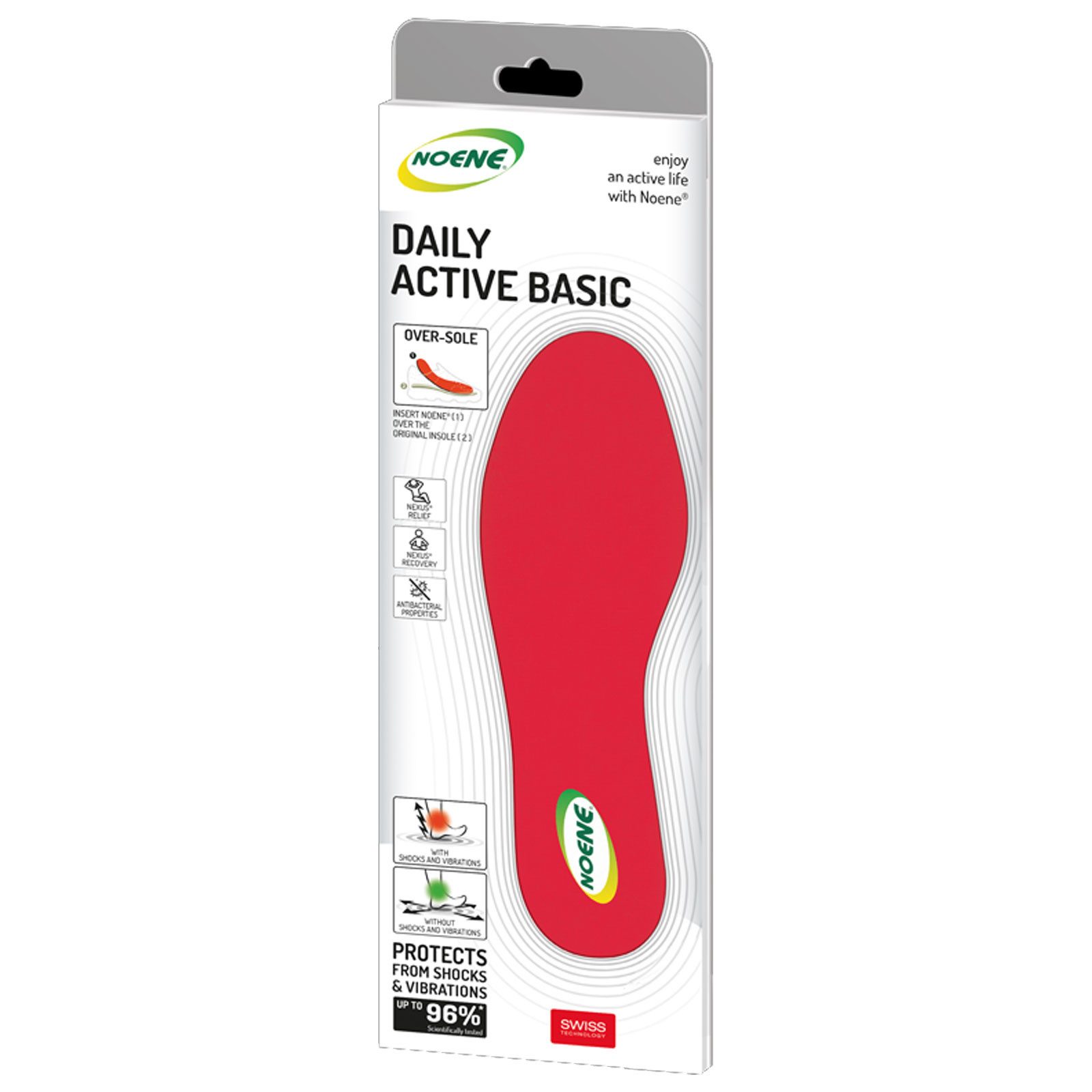 Noene Einlegesohlen Daily Active Basic Einlegesohle (1-tlg), Für Menschen die täglich Aktivitäten im Freien ausüben