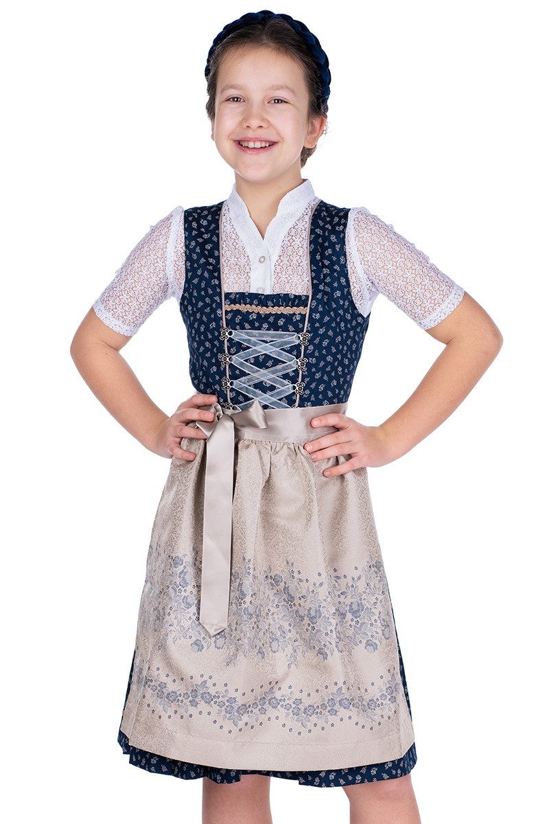 Dirndl Kinderdirndl 2tlg. - BRIJANA - marine/beige