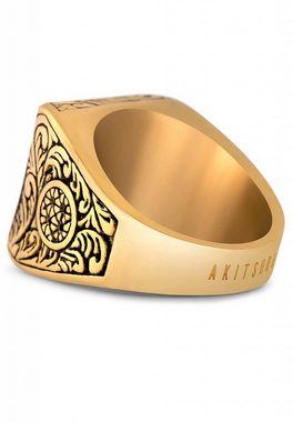 Akitsune Siegelring Floral Ring Gold EU 52 - UK L - US 6