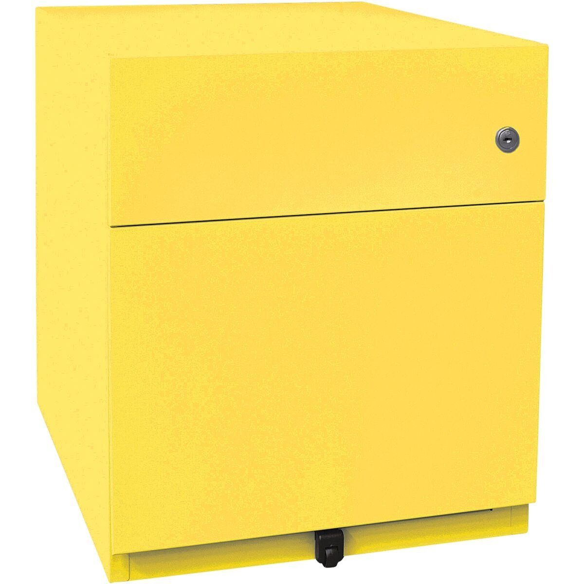 Bisley Container Note aus Stahl, für Hängeregistratur gelb