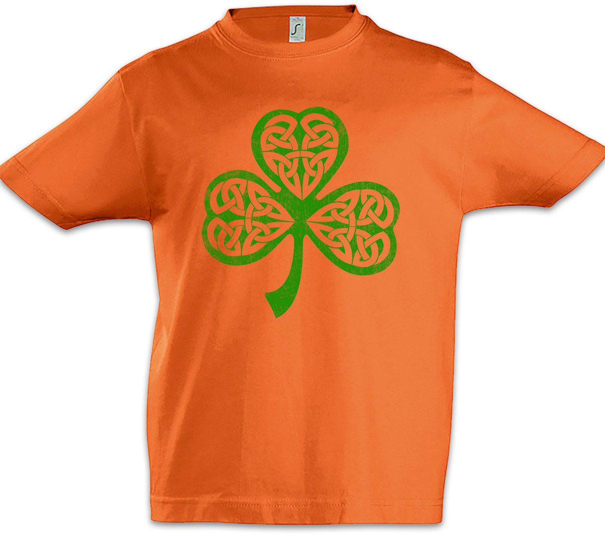 Print-Shirt Shamrock Irish Knot II Kinder T-Shirt Cloverleaf Irland Ireland