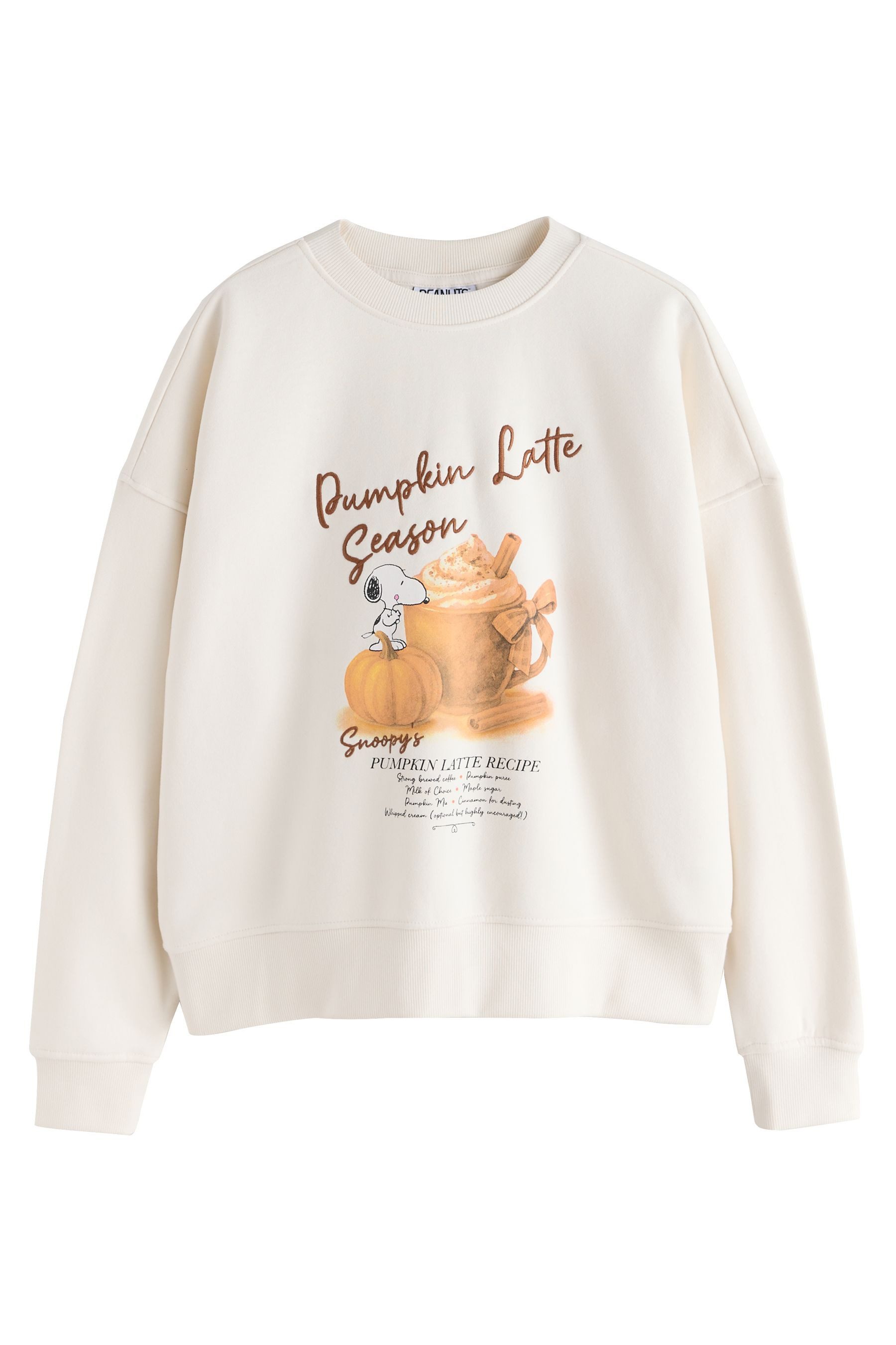 Next Sweater Lizenziertes Sweatshirt, Pumpkin Latte Snoopy (1-tlg)