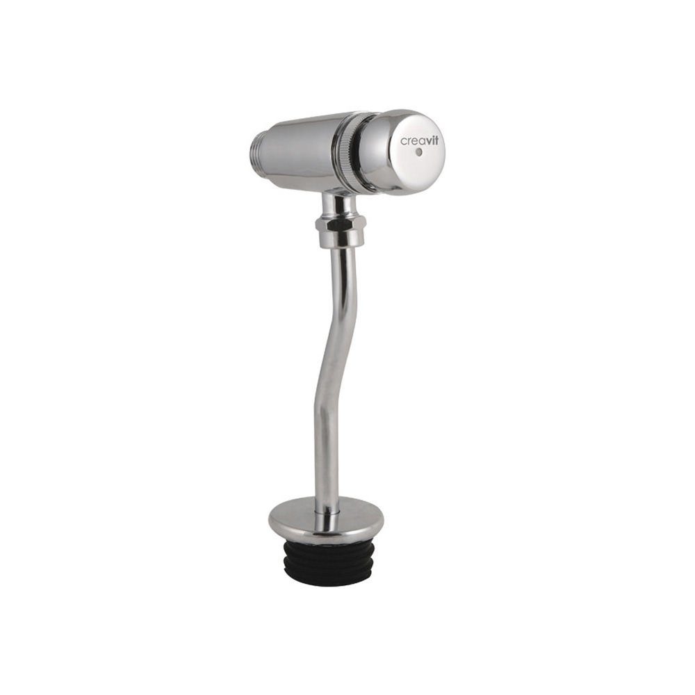 Creavit Urinal PM3160, (nicht_zutreffend, 1-tlg), Urinal Pissoir Druckspüler Aufputz mit Zubehör selbstschliessend