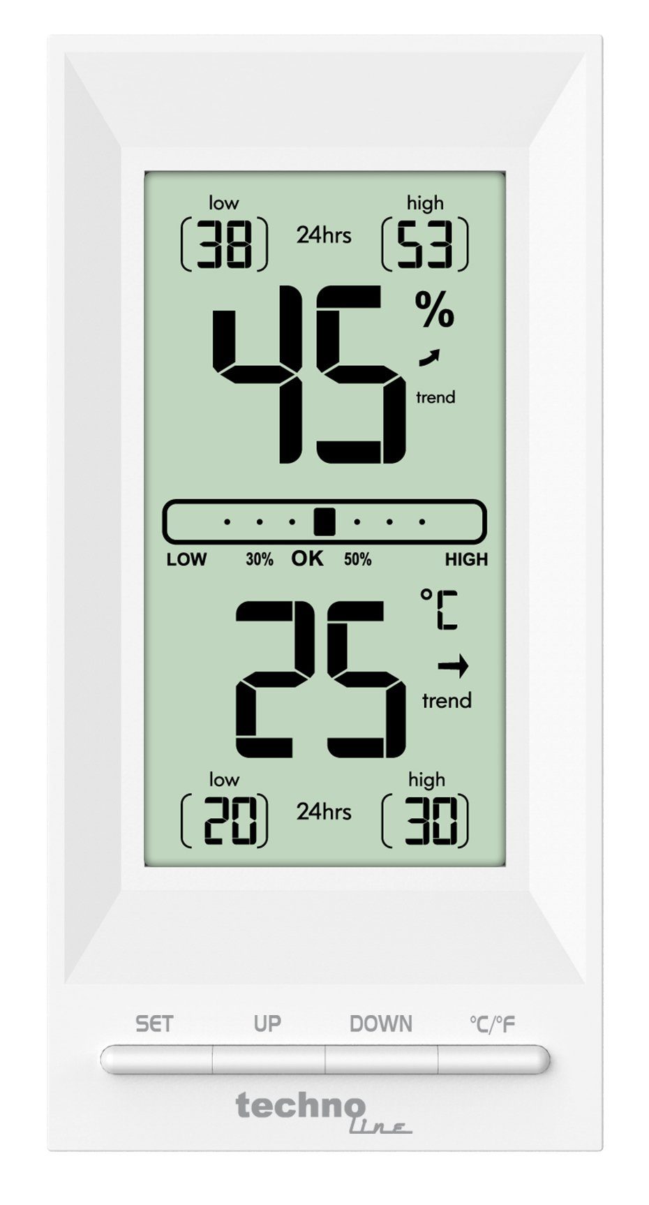 technoline WS 9129 Wetterstation (mit Kalibrierfunktion für Temperatur und Luftfeuchte)