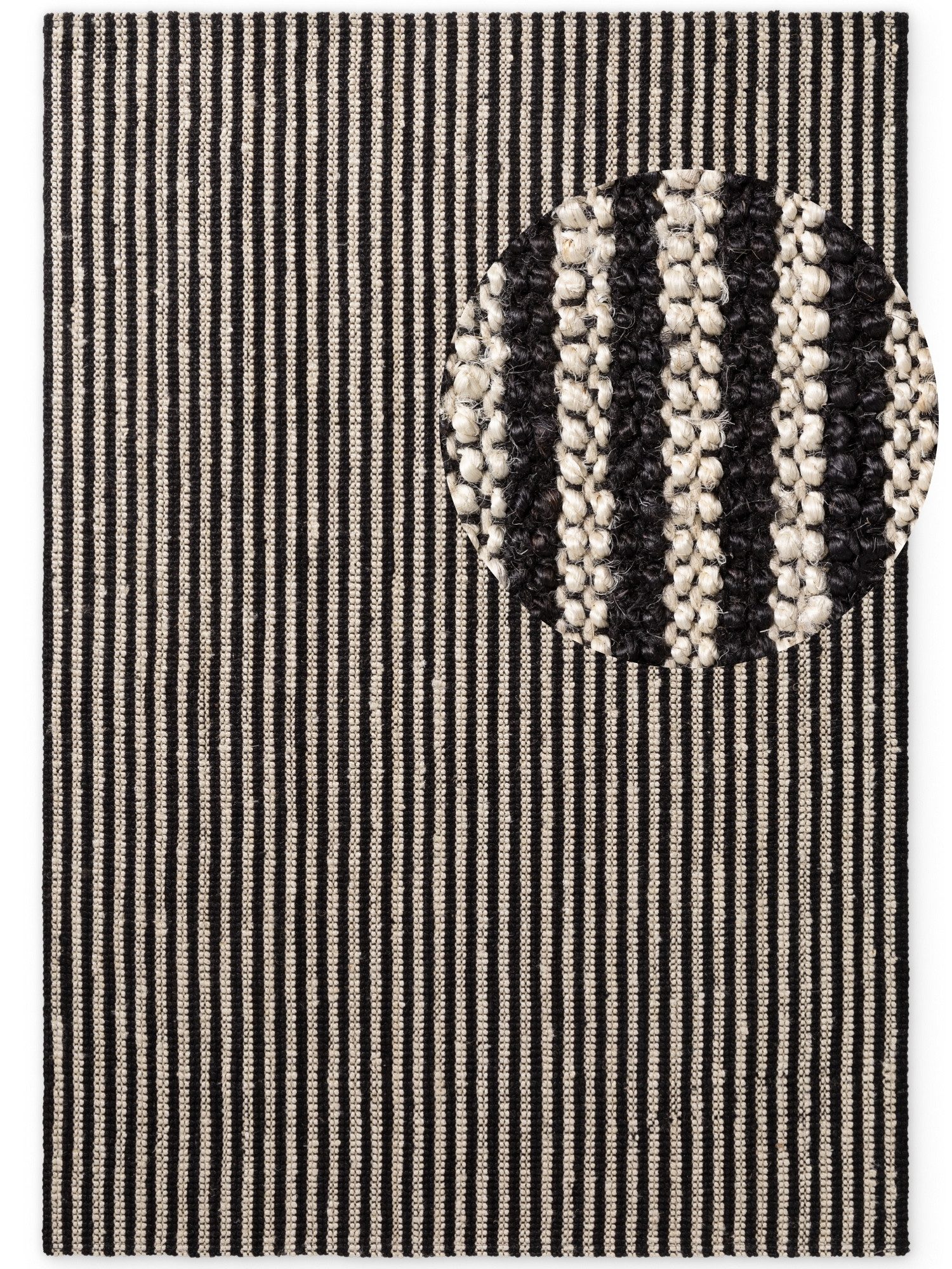 ELLE DECORATION Teppich Juteteppich Ebony, rechteckig, Höhe: 10 mm, Jute, Natur, Wohnzimmer, Esszimmer, Schlafzimmer, Flur, Modern, Boho