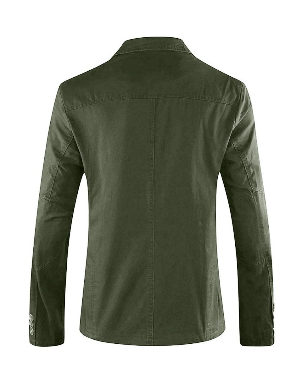 Allthemen Sakko Slim Fit Casual-Sakko im Used Look