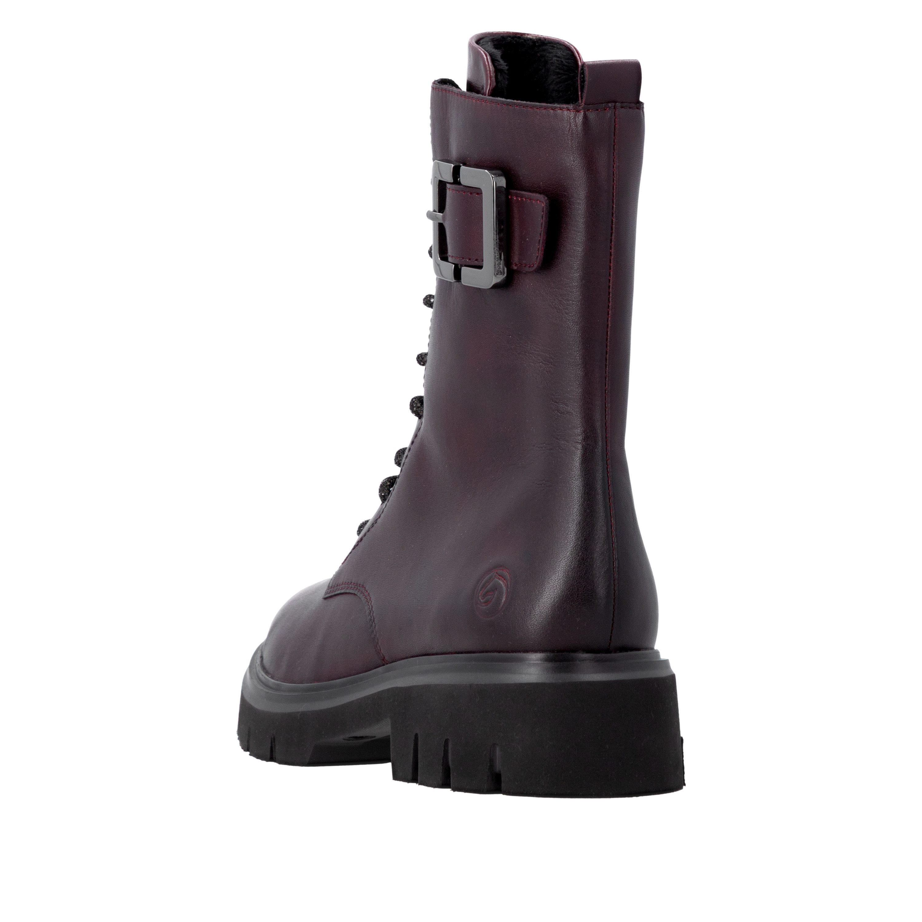 Remonte Schnürstiefelette Schnürboots, Workerboots, Blockabsatz in Used-Optik