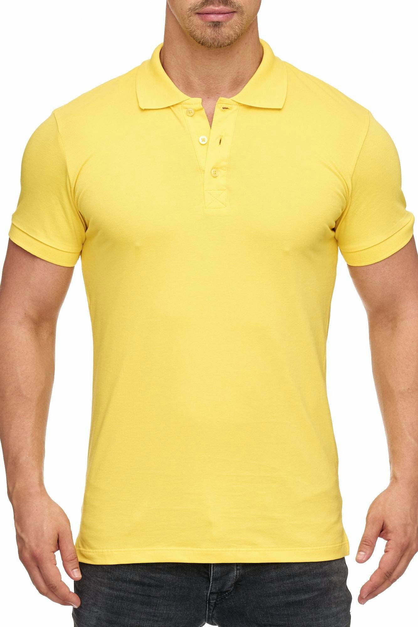 Tazzio Poloshirt 17101 zeitloses Polo Shirt gelb