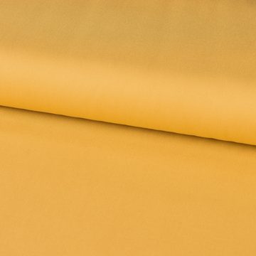 SCHÖNER LEBEN. Stoff Bekleidungsstoff Viskose Rosella uni curry gelb 1,40m Breite