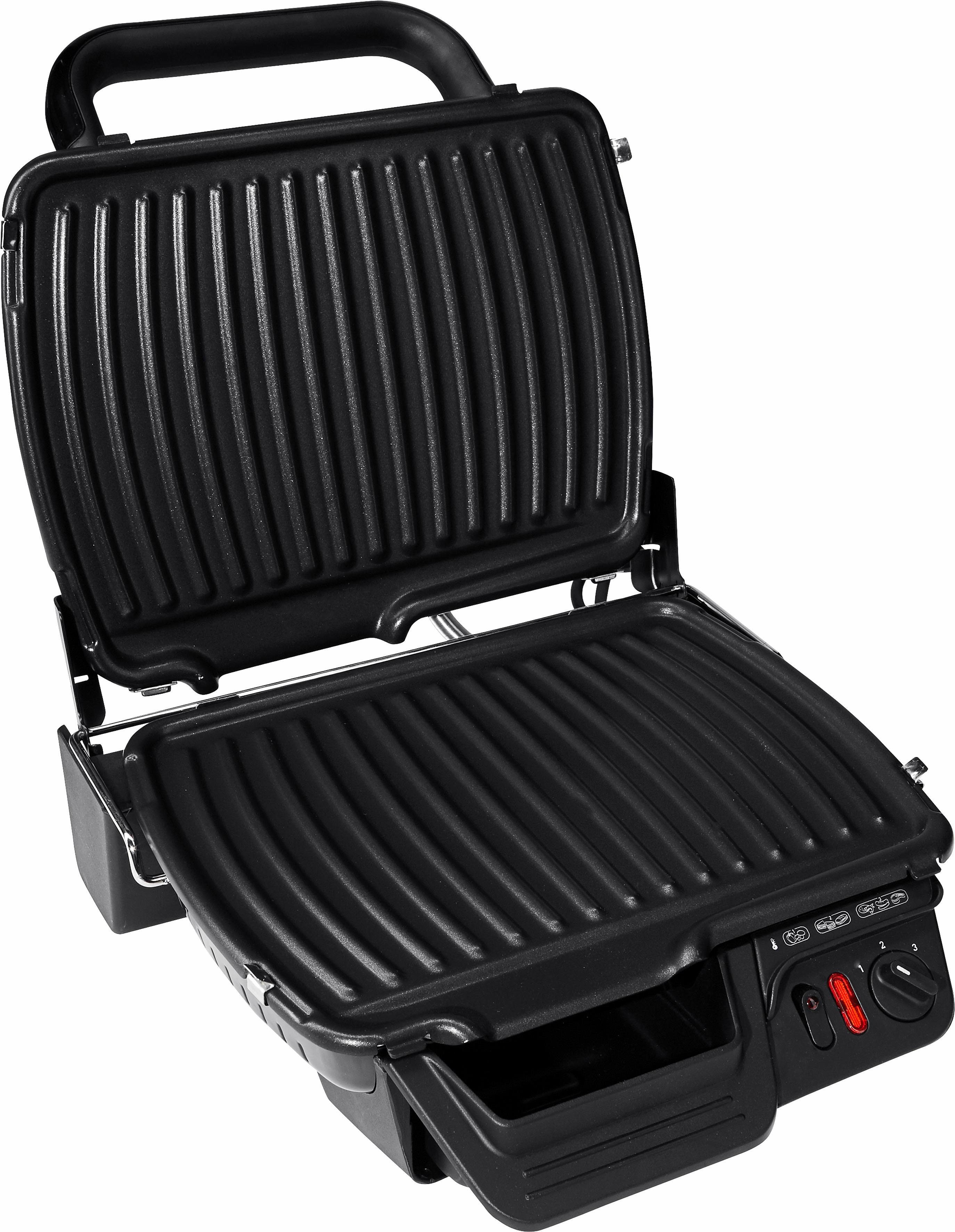 Tefal Kontaktgrill GC3050, 2000 W, aufklappbar, regelbarer Thermostat, antihaftbeschichtet