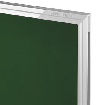 magnetoplan® Anzeigetafel Kreidetafel SP - 200x100cm - magnethaftend - Ablageschale - Dunkelgrün (1-St)