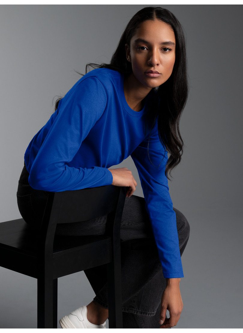 Trigema T-Shirt TRIGEMA Langarmshirt aus 100% Baumwolle (1-tlg) günstig online kaufen