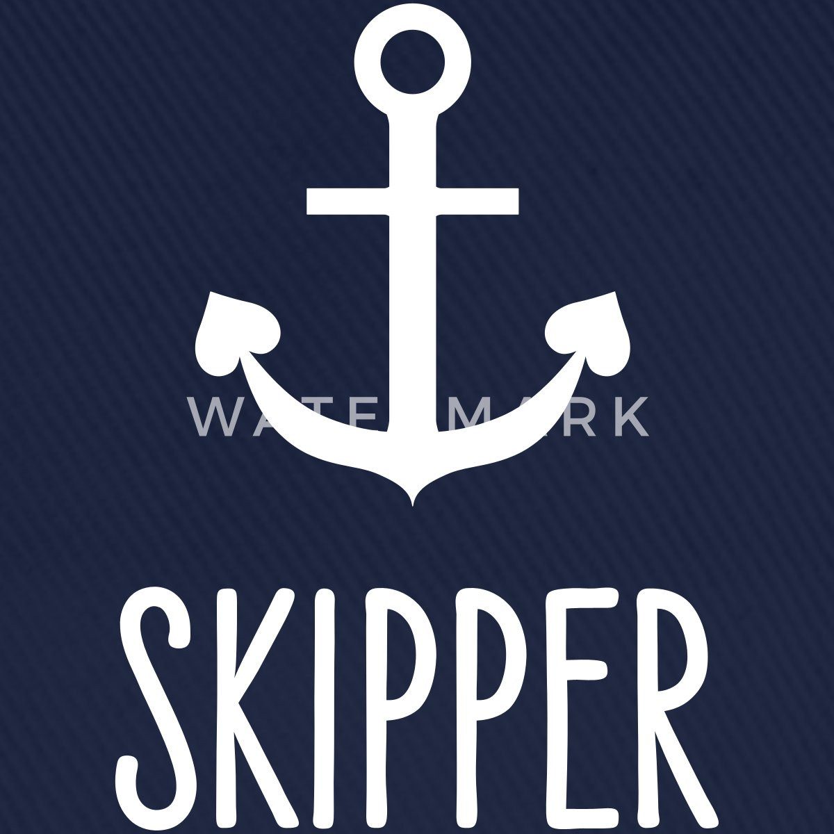Spreadshirt Baseball Cap Skipper Kapitän Anker günstig online kaufen