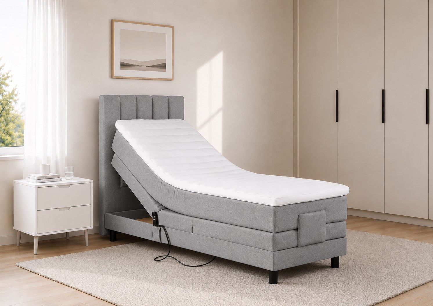 Tesla Dreams Boxspringbett Elektrisch verstellbar Emotion, Taschenfederkern – Gratis Montage