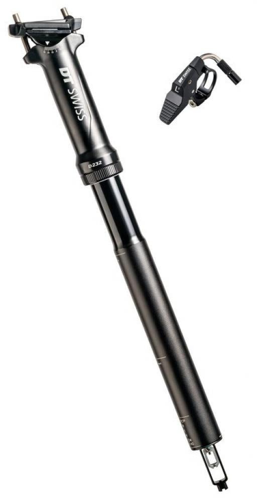 Sattelstütze DT Swiss D 232 Vario-Sattelstütze 60 mm 30,9 mm Schwarz - Leichte Tele