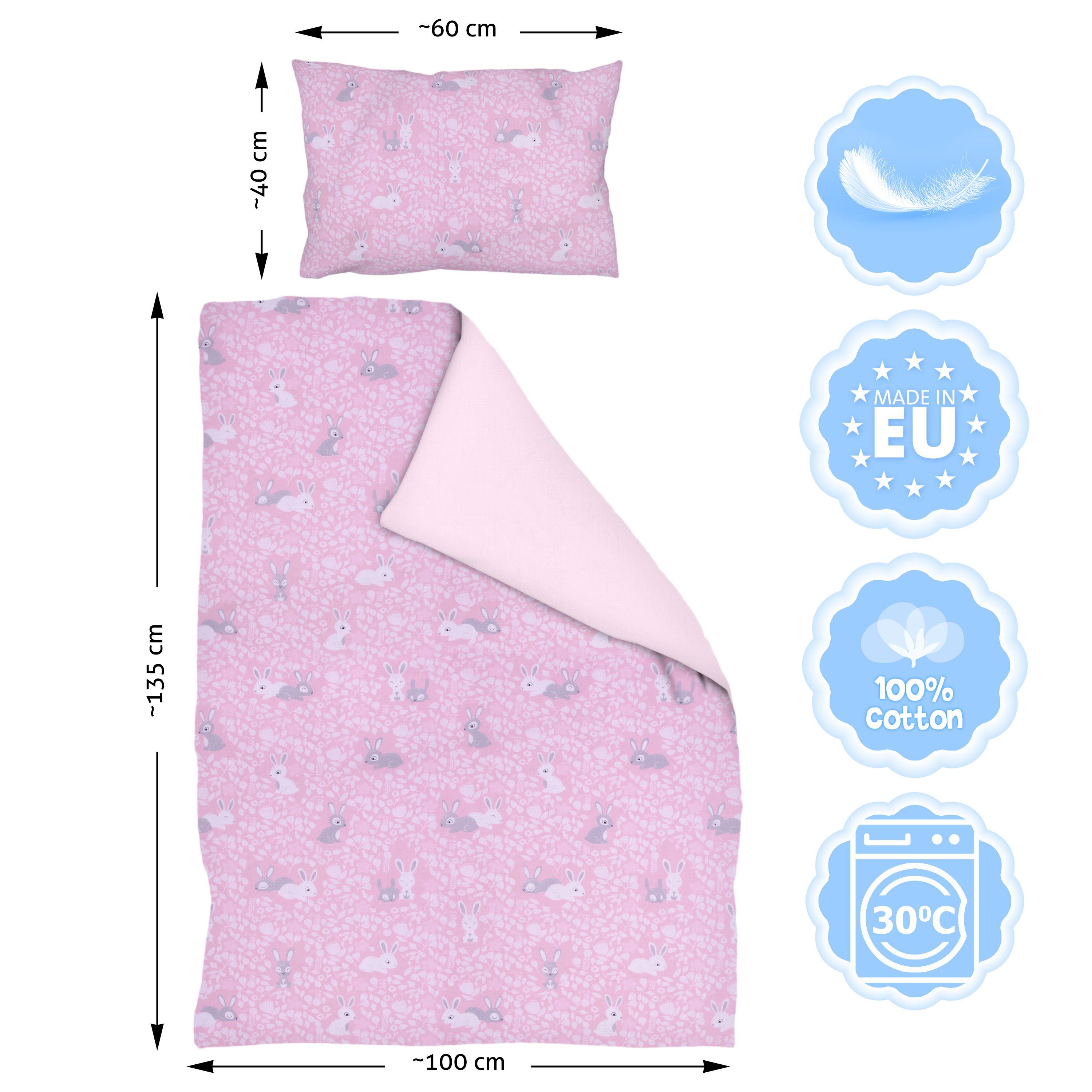 Amilian Kinderbettwäsche Babybettwäsche - Bettbezug 100x135 günstig online kaufen