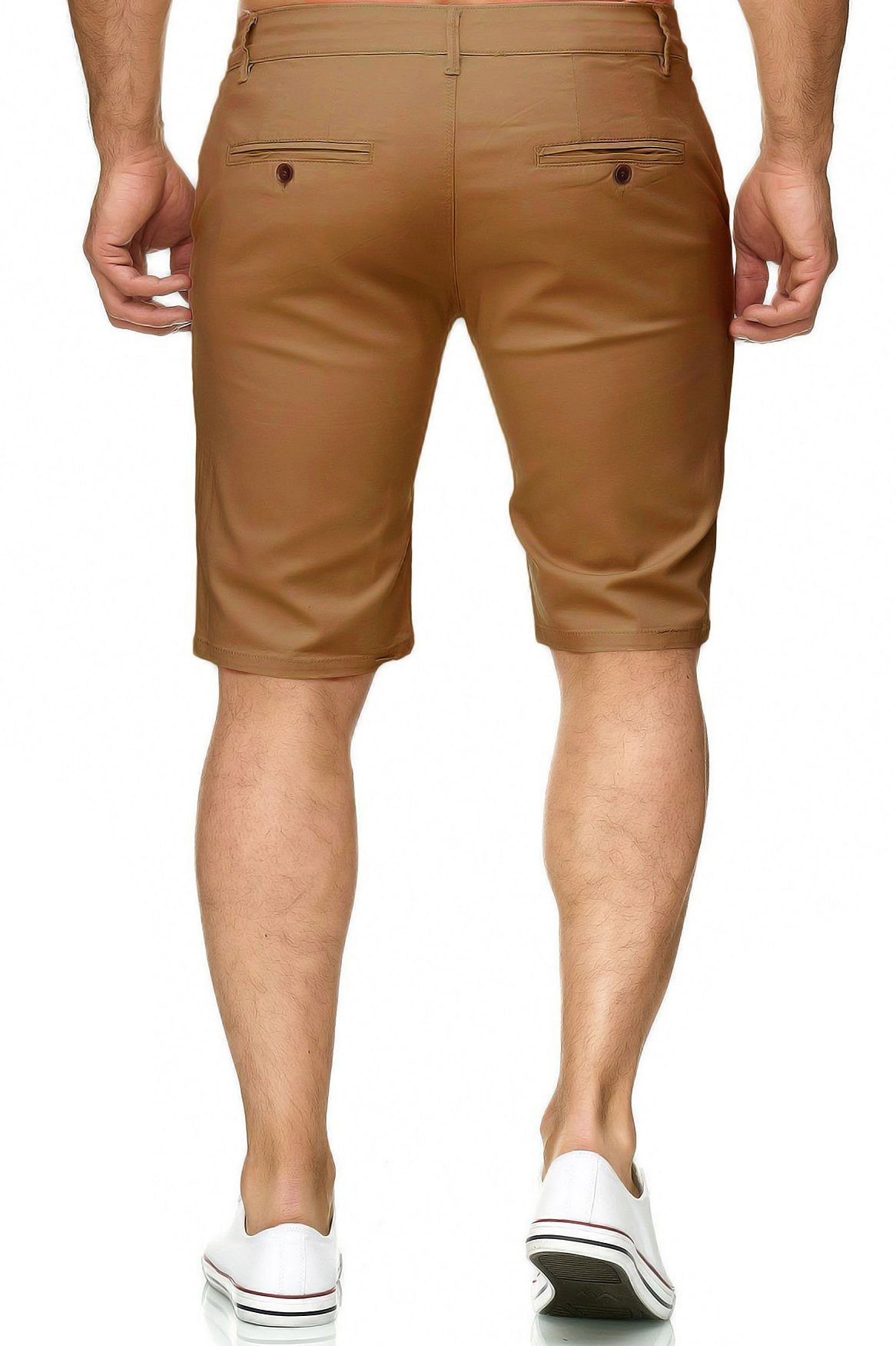 2300 Sommer Chinoshorts Bermuda Kurze (1-tlg) Fredy Shorts Capri & Hose Braun Chino Egomaxx Roy in