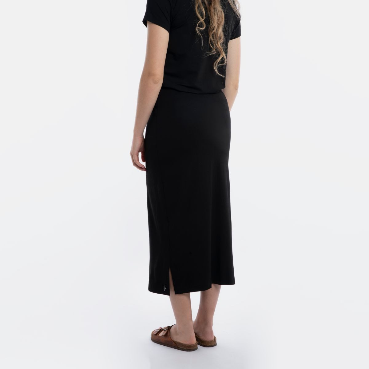 Knit Factory Strickrock Lily Rock Schwarz S (1-tlg)