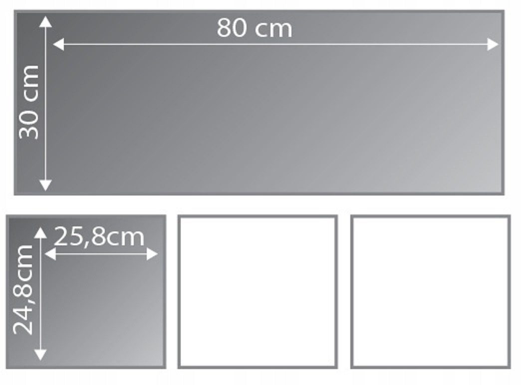 Modern Bild Teile 4 Kunstdruck Küchebilder Küche Leinwand Leinwandbilder Leinwandbild Auf Aufhängefertig (SET teilig), Bilder Wallarena Canvas Küchebilder, SET 4 Kräuter Wandbilder Gewürze Wandbild