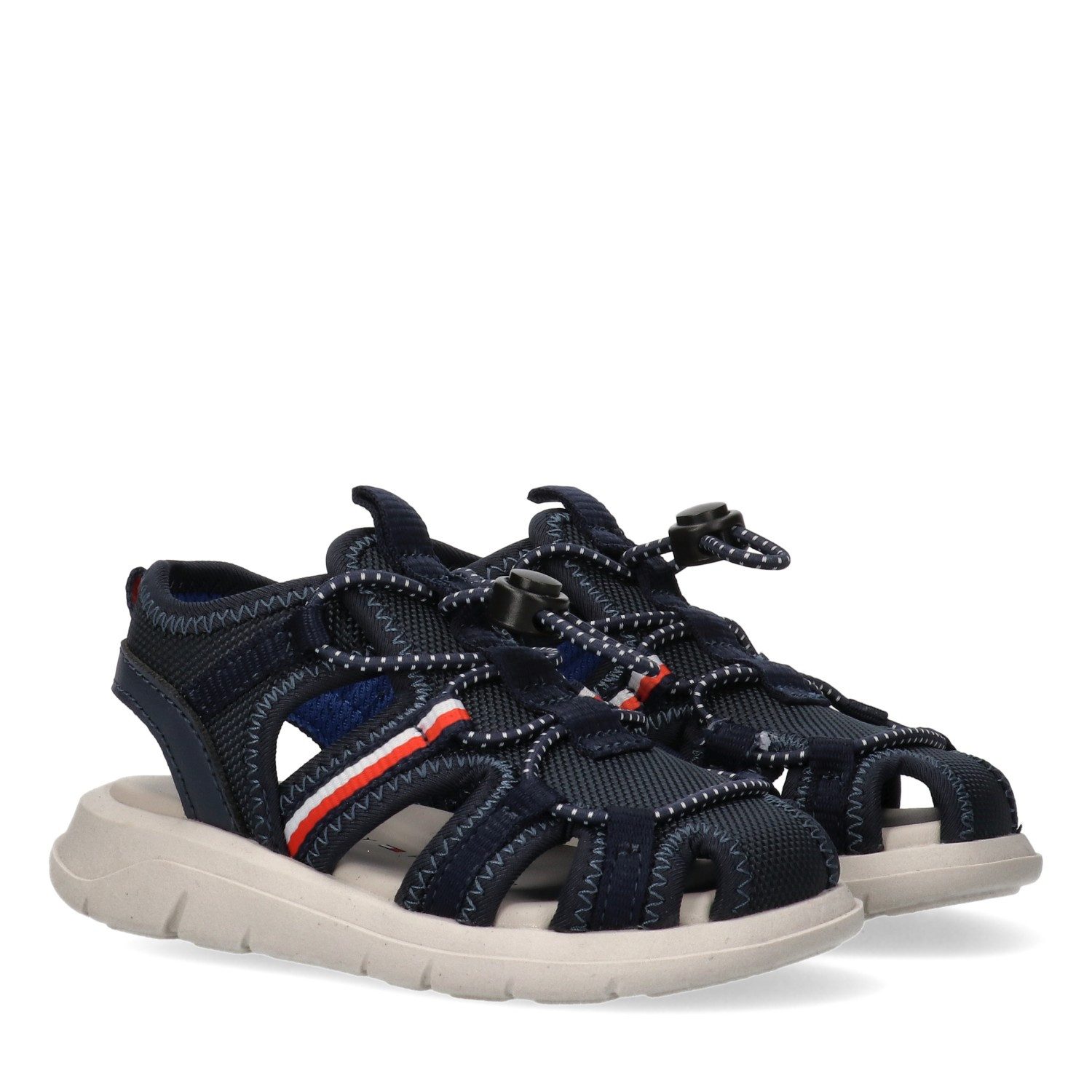 Tommy Hilfiger Sandale Trekking Schuh, Sommerschuh mit praktischem Schnellverschluss