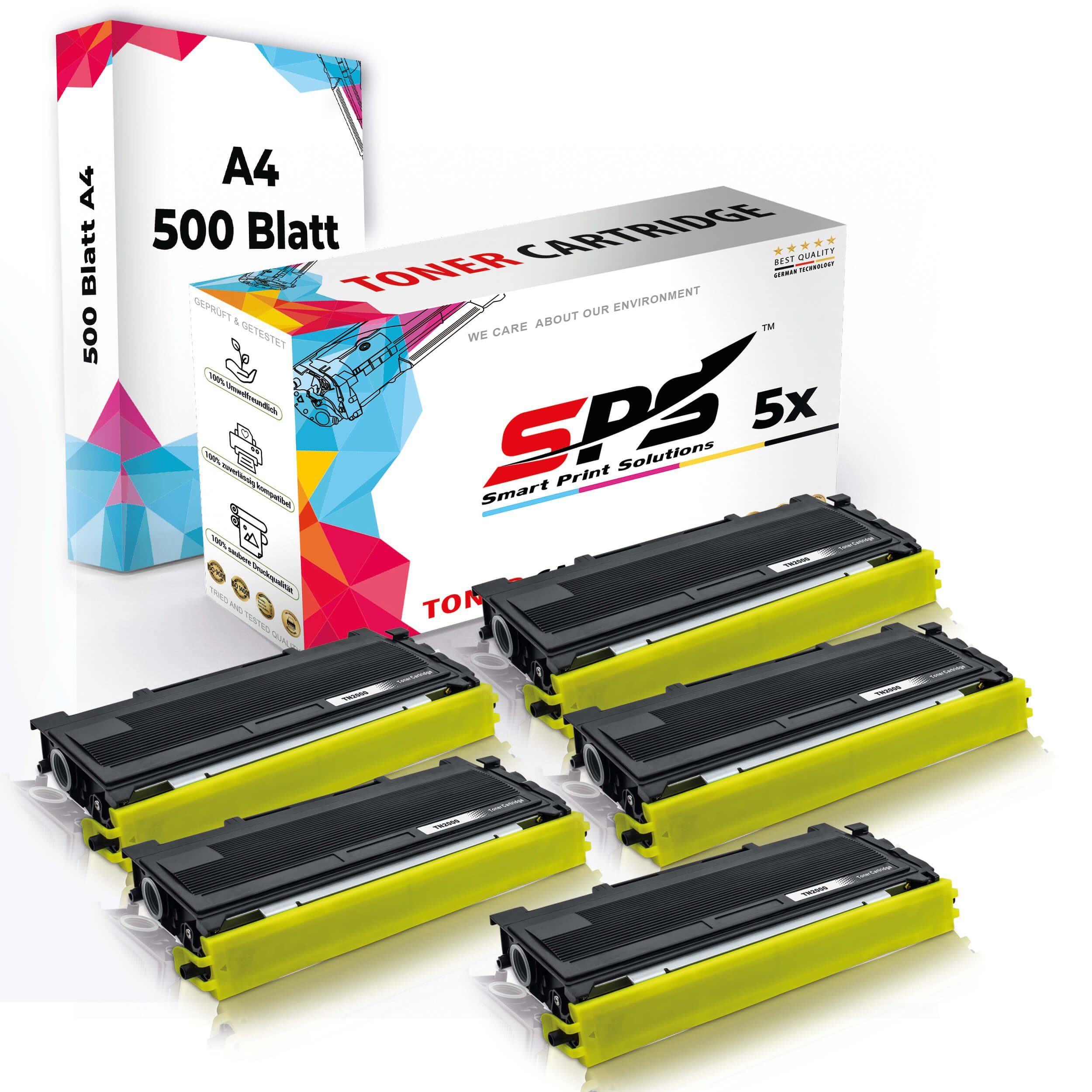 SPS Tonerkartusche Druckerpapier A4 + 5x Multipack Set Kompatibel für Brother HL 2030, (6er Pack)