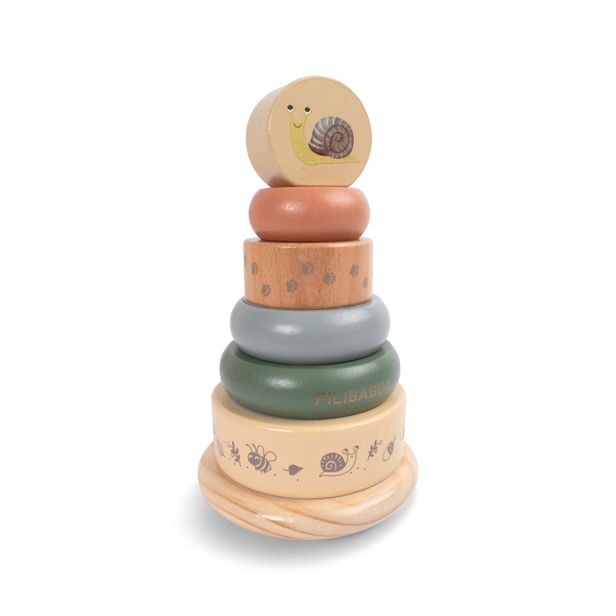 Stapelspielzeug Filibabba - Stapelturm aus Holz