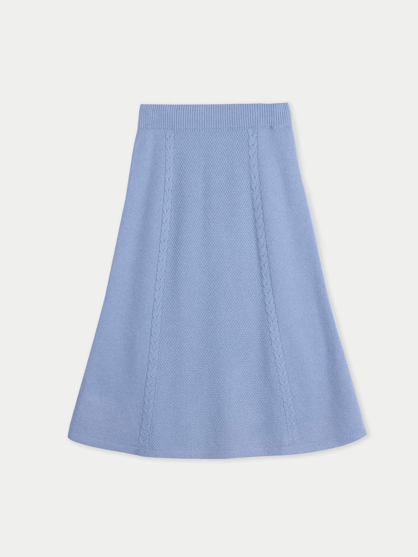 GOBI Cashmere Strickrock A-Linien Kaschmir-Strickrock
