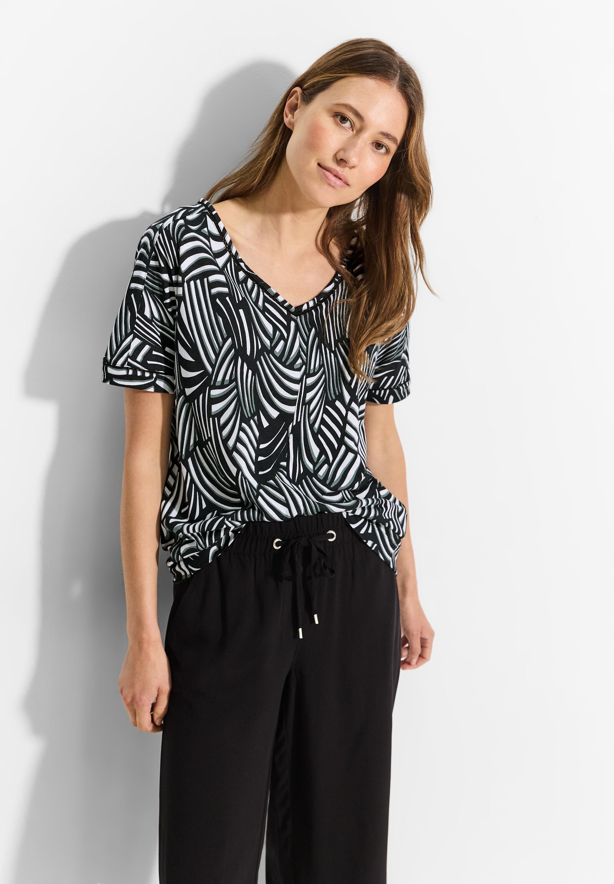 CECIL T-Shirt mit Flammgarn