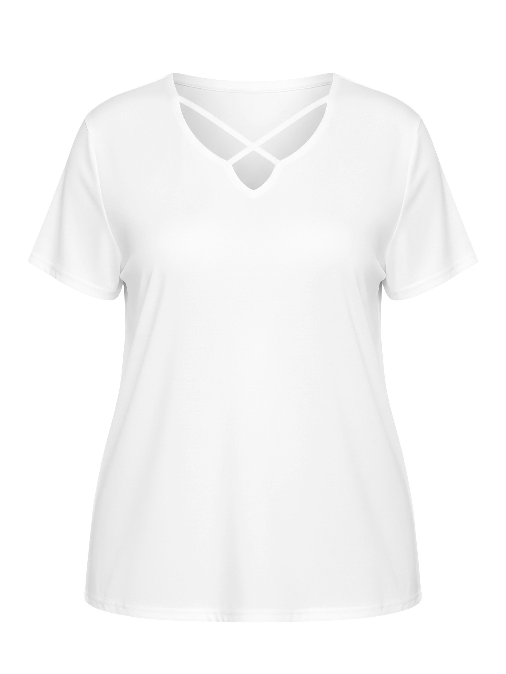 Imily Bela Oversize-Shirt Damen Sexy lockeres T-Shirt (Packung, 1-tlg., 1per-Pack) Einfarbig