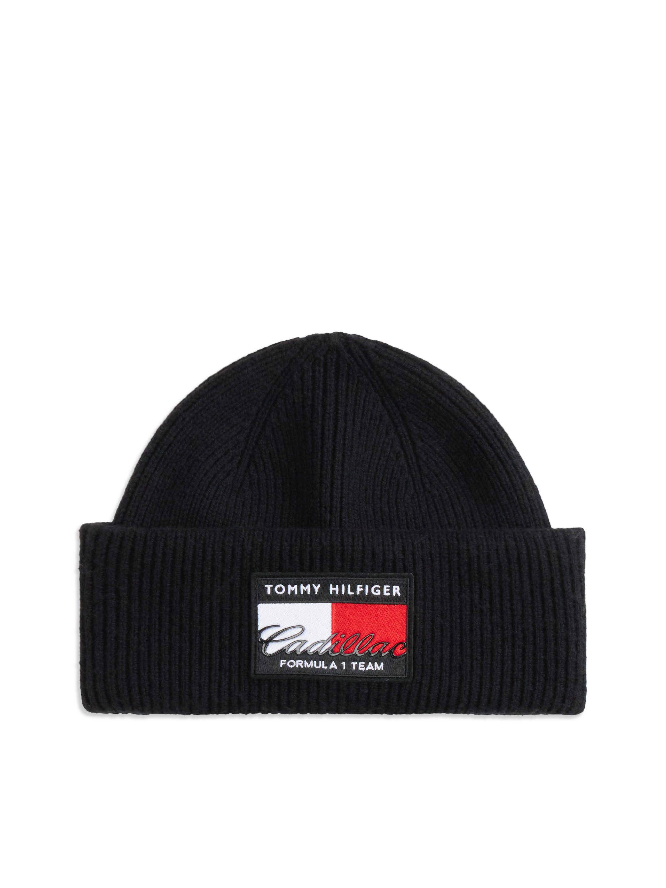 Tommy Hilfiger Beanie TH x Cadillac Formula 1® Team-Flag-Logo Wollmix, Unisex