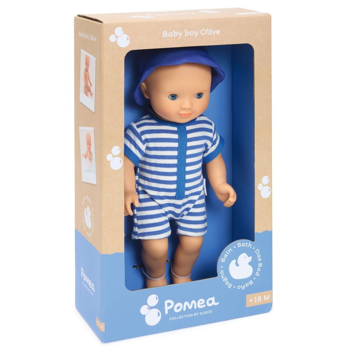 DJECO Babypuppe POMEA Badepuppe Olive