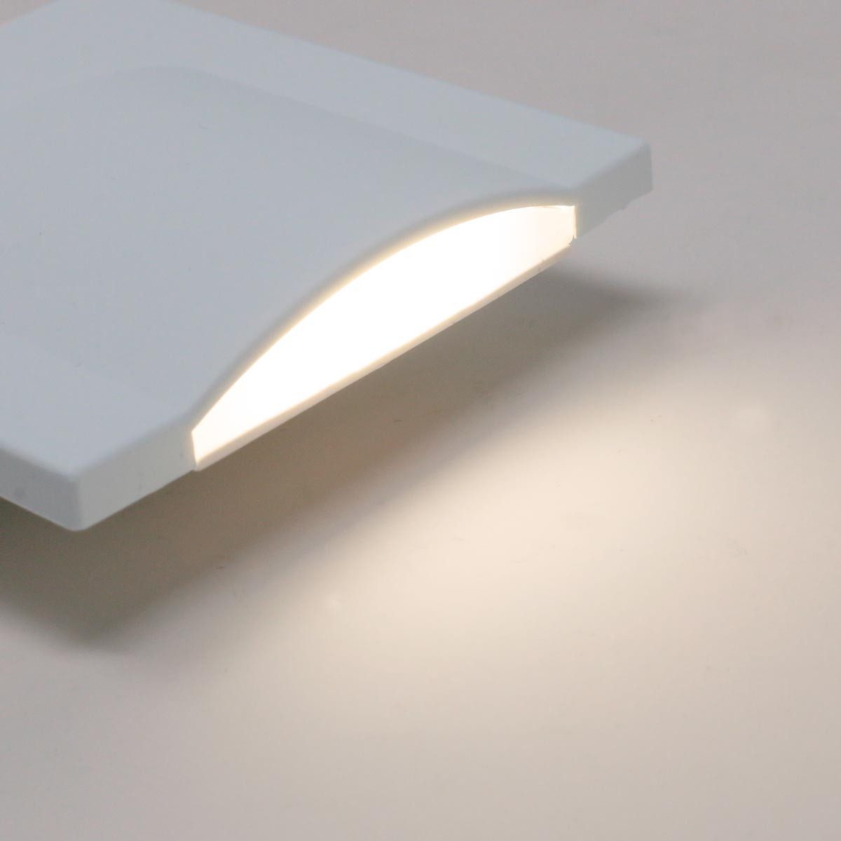 Kanlux LED Wandleuchte Stufenlicht ERINUS weiß, 15lm warmweiß, 12V 0,8W, warmweiß