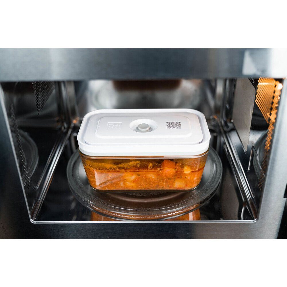 Zwilling Vakuumbehälter Vakuum-Boxen 3er-Set Fresh & Save weiß, Borosilikatglas, BPA frei, Kunststoff, Silikon, (Set, 3-tlg), Vakuum-Boxen, 3-tlg., Borosilikatg – Bild 5 von 5