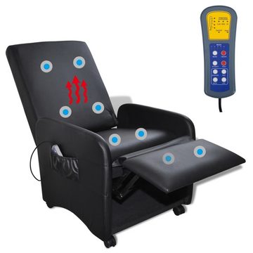 vidaXL Massagesessel Massagesessel Schwarz Kunstleder (1-St)