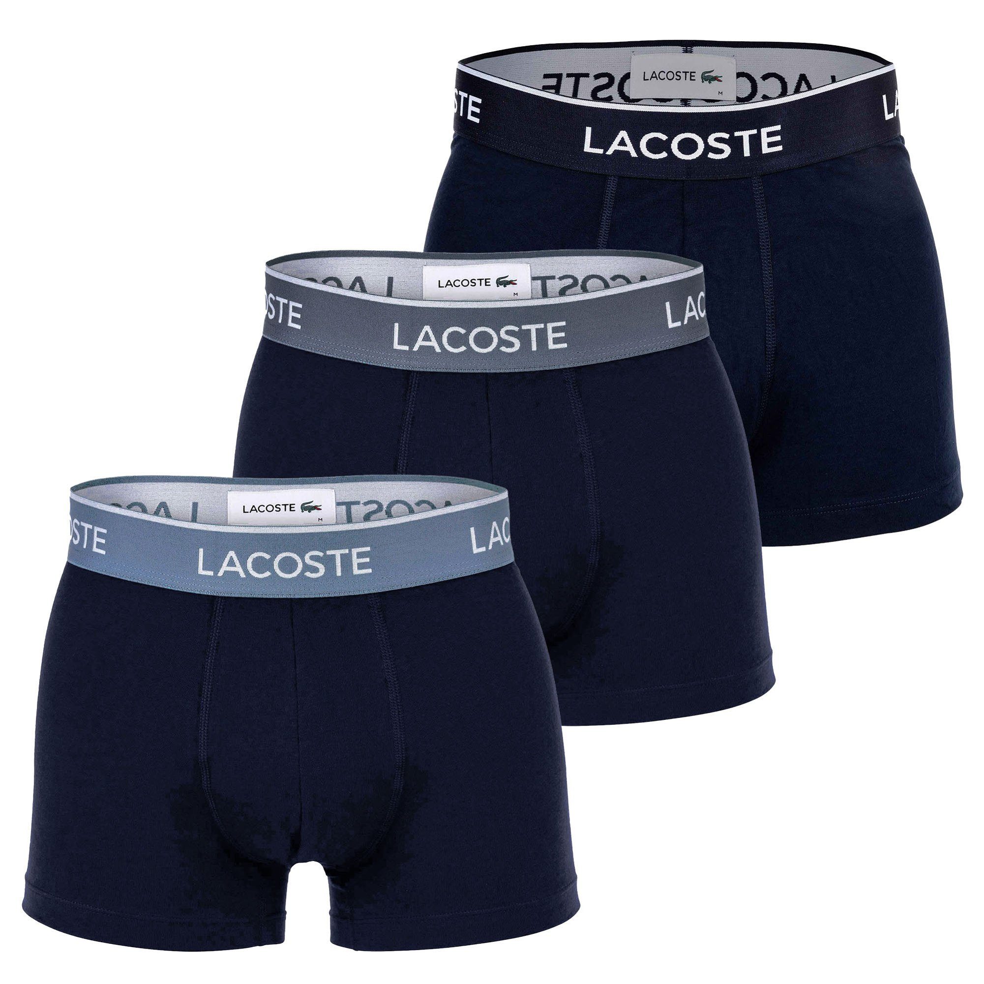Lacoste Boxer Herren Boxershort 3er Pack Baumwolle (Packung, 3er Pack)