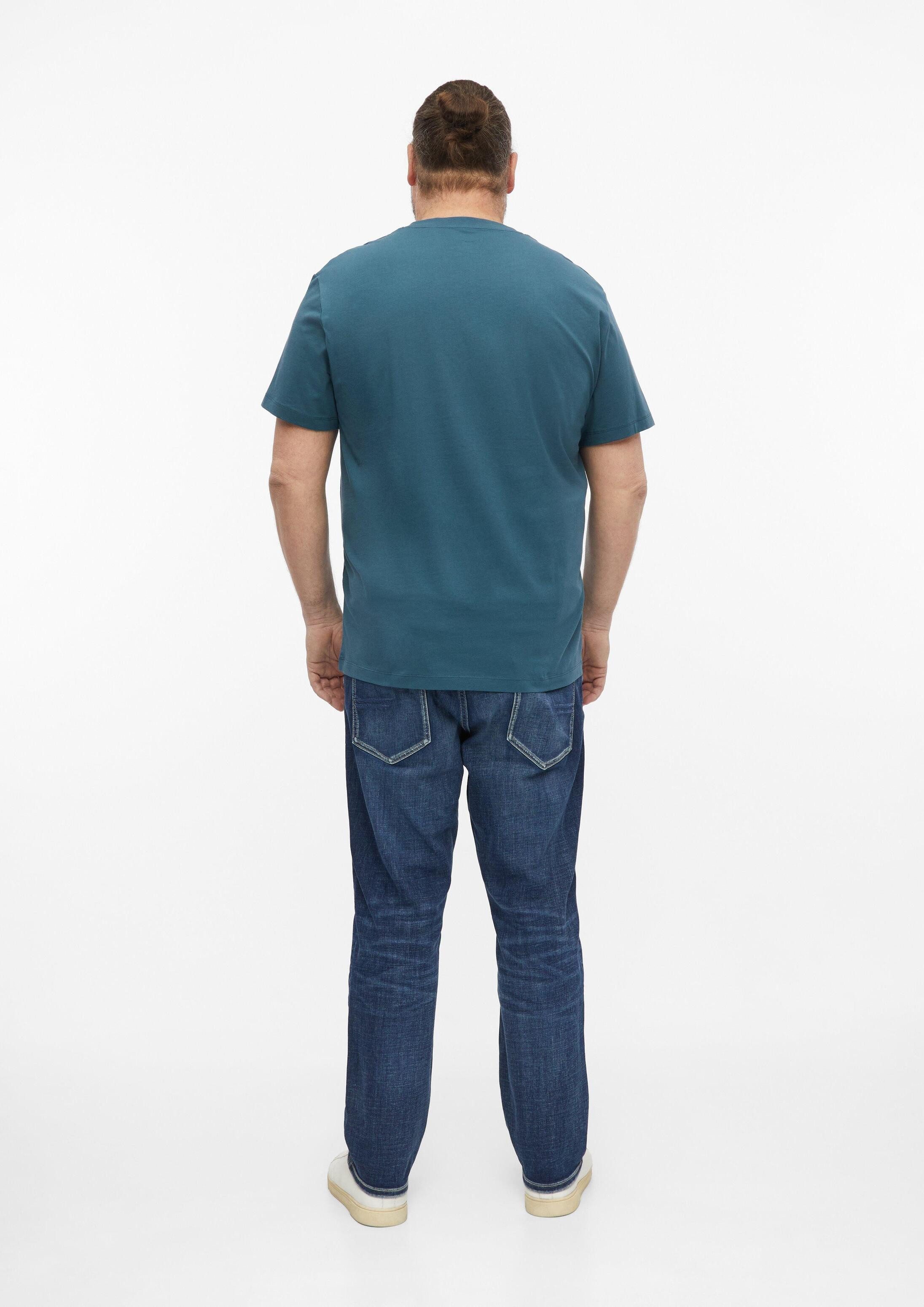 s.Oliver Kurzarmshirt T-Shirt Baumwoll-T-Shirt mit Logo-Print