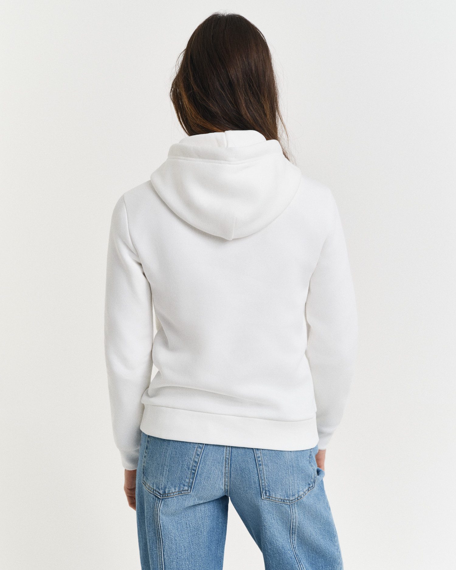 Gant Hoodie REG TONAL SHIELD HOODIE Ton in Ton Stickerei, Rippbündchen