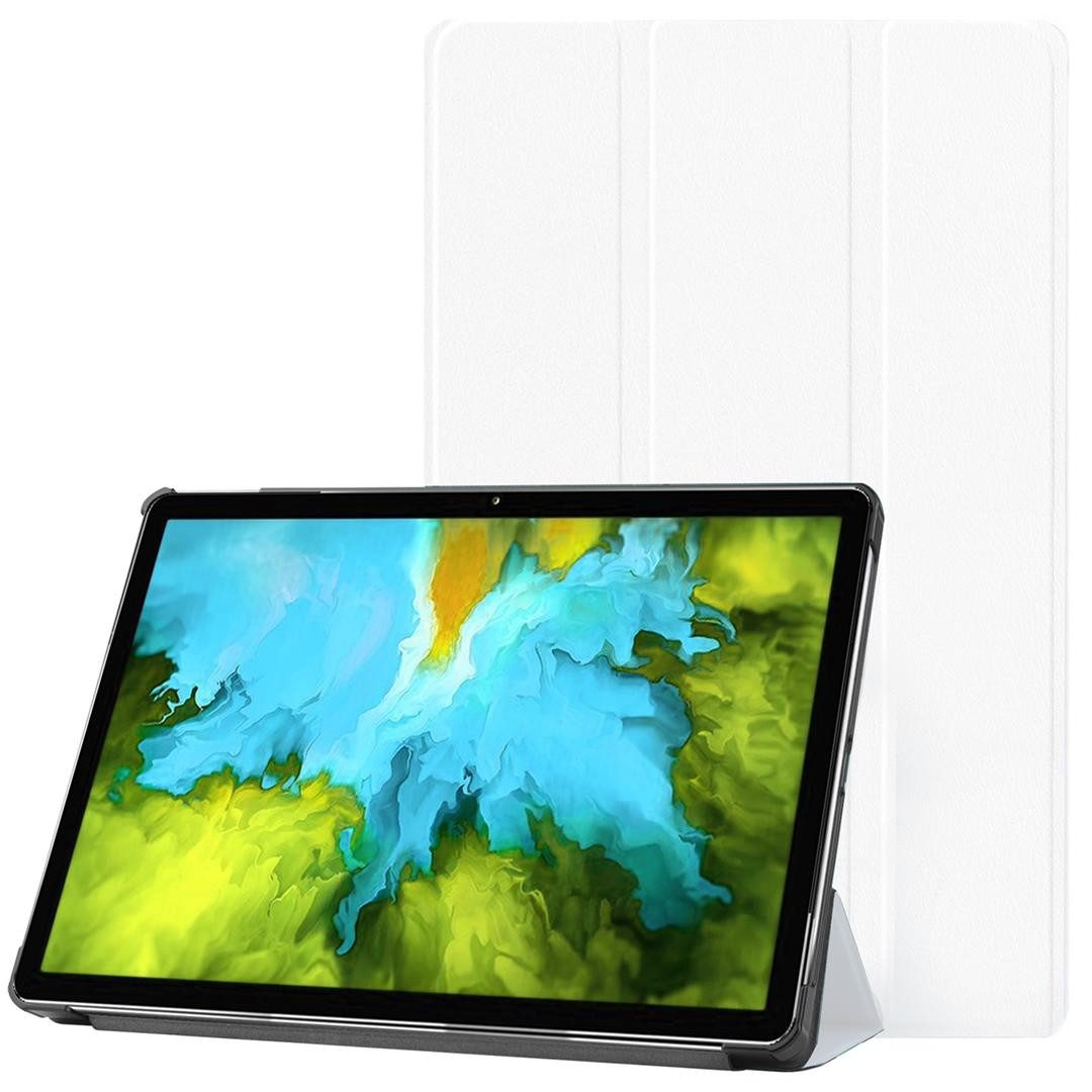 Kevin Frotscher (FroShop) Tablet-Hülle Schutzhülle für Lenovo Tab P11 Pro 11.5 TB-J706F Jahr 2021 1. Generation Wake Up / Sleep Funktion, Smart Cover Etui Tasche Case - Farbe Weiss