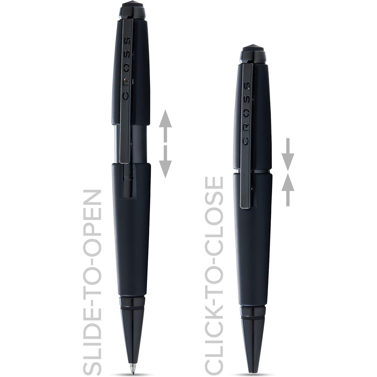 CROSS-USA Tintenroller CROSS Rollerball Edge Mattschwarz, PVD, mit Gel-Mine