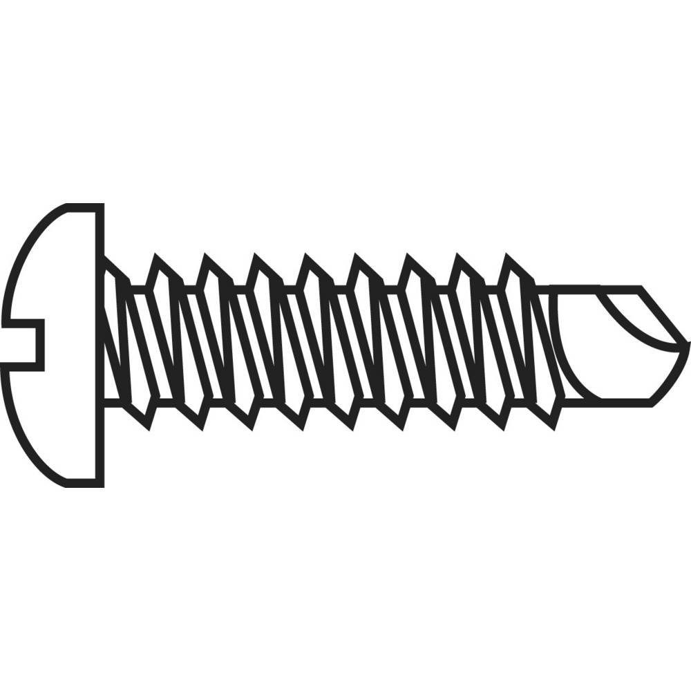 TOOLCRAFT Blechschraube Bohrschraube 828031