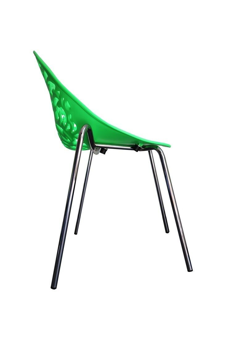 Loungestuhl Stühle (Spar-Set, Esszimmerstuhl Design Flora Stuhl St) 2 Stapelstuhl Steelboxx Wohnzimmerstuhl