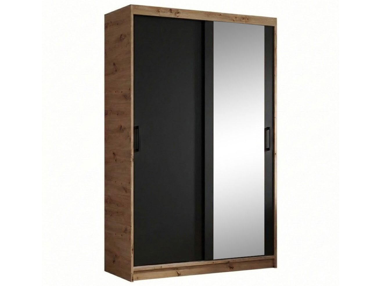 Beautysofa Kleiderschrank HELA moderner Kleiderschrank mit Spiegel (Schiebetürenschrank mit Kleiderstange und Regalböden, Schrank für Schlafzimmer, Flur & Ankleidezimmer) wahlweise ohne oder mit Schubkasteneinsätzen
