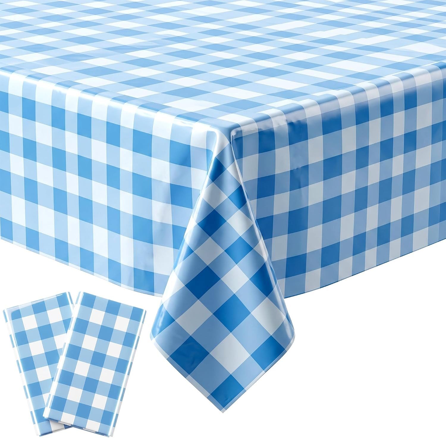 FELIXLEO Hängedekoration 2 Stück Oktoberfest Tischdecke Blau Weiß 137x274cm Party Deko (1 St)