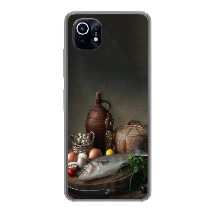 MuchoWow Handyhülle Rustikal - Fisch - Stilleben - Gemüse - Kräuter Phone Case Handyhülle Xiaomi Mi 11 Silikon Schutzhülle