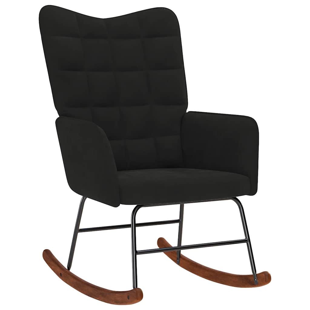 vidaXL Schaukelstuhl Schaukelstuhl Schwarz Samt (1 günstig online kaufen