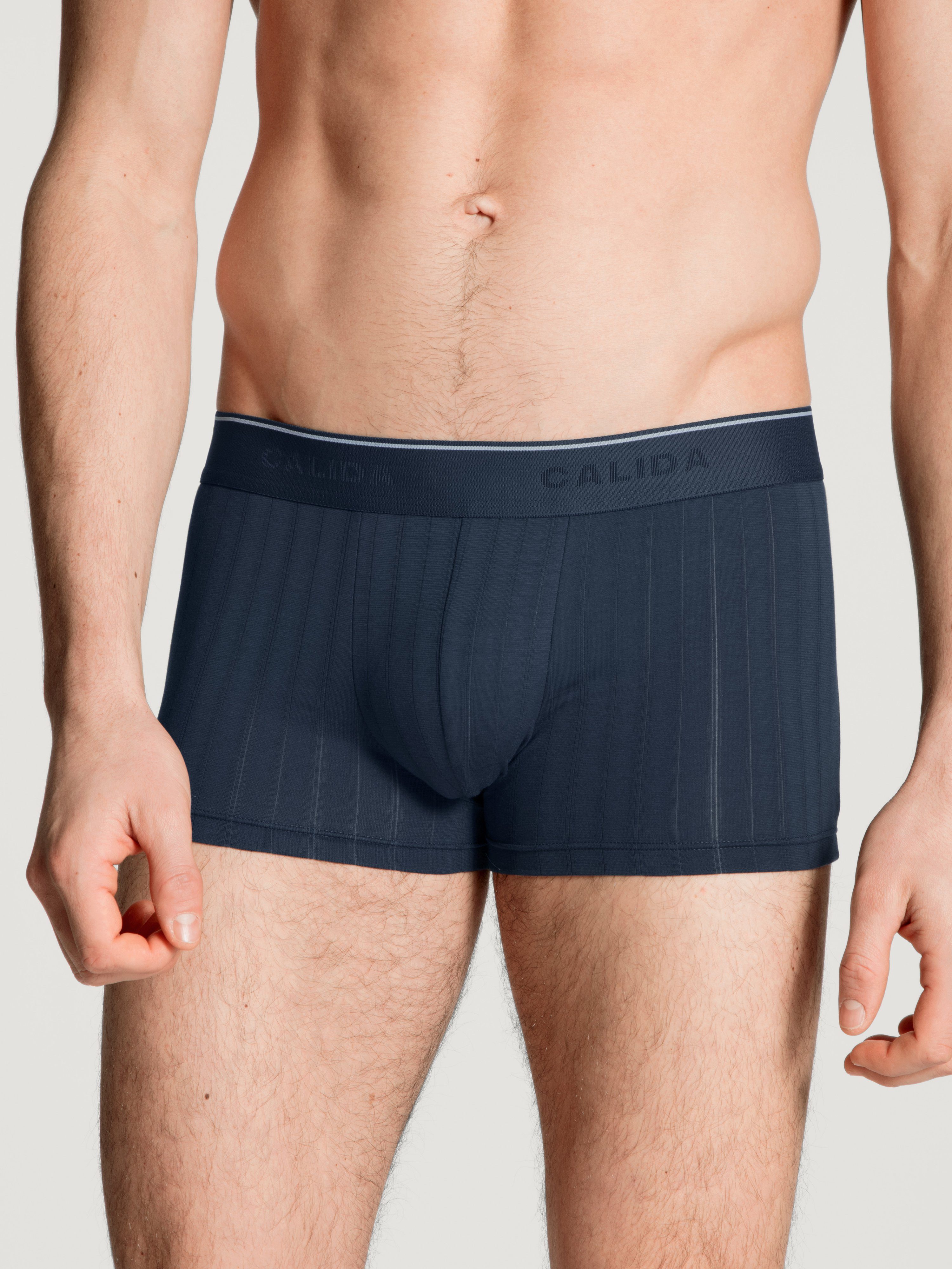 attraktiven Boxershorts 3-St) im indigo mood Boxer 3er-Pack Pure & Brief (Packung, Style CALIDA