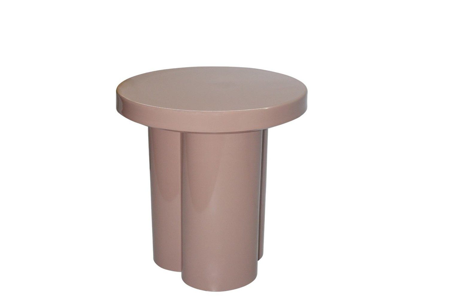 Natur24 Beistelltisch Brix Couchtisch 43x43x45 cm Stahl Rosa